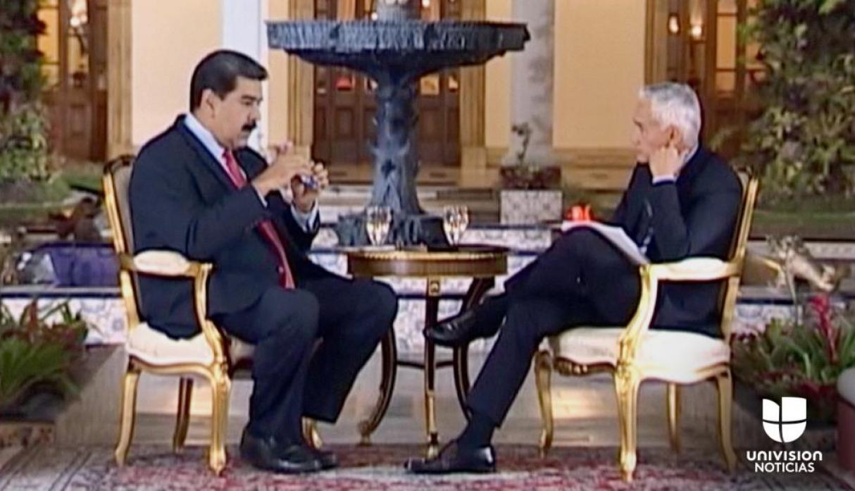Maduro demuestra ser un dictador ante el periodista Jorge Ramos
