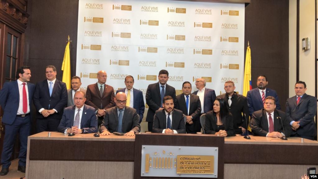 Diputados en exilio firmaron la “Declaración de Bogotá” por la libertad de Venezuela