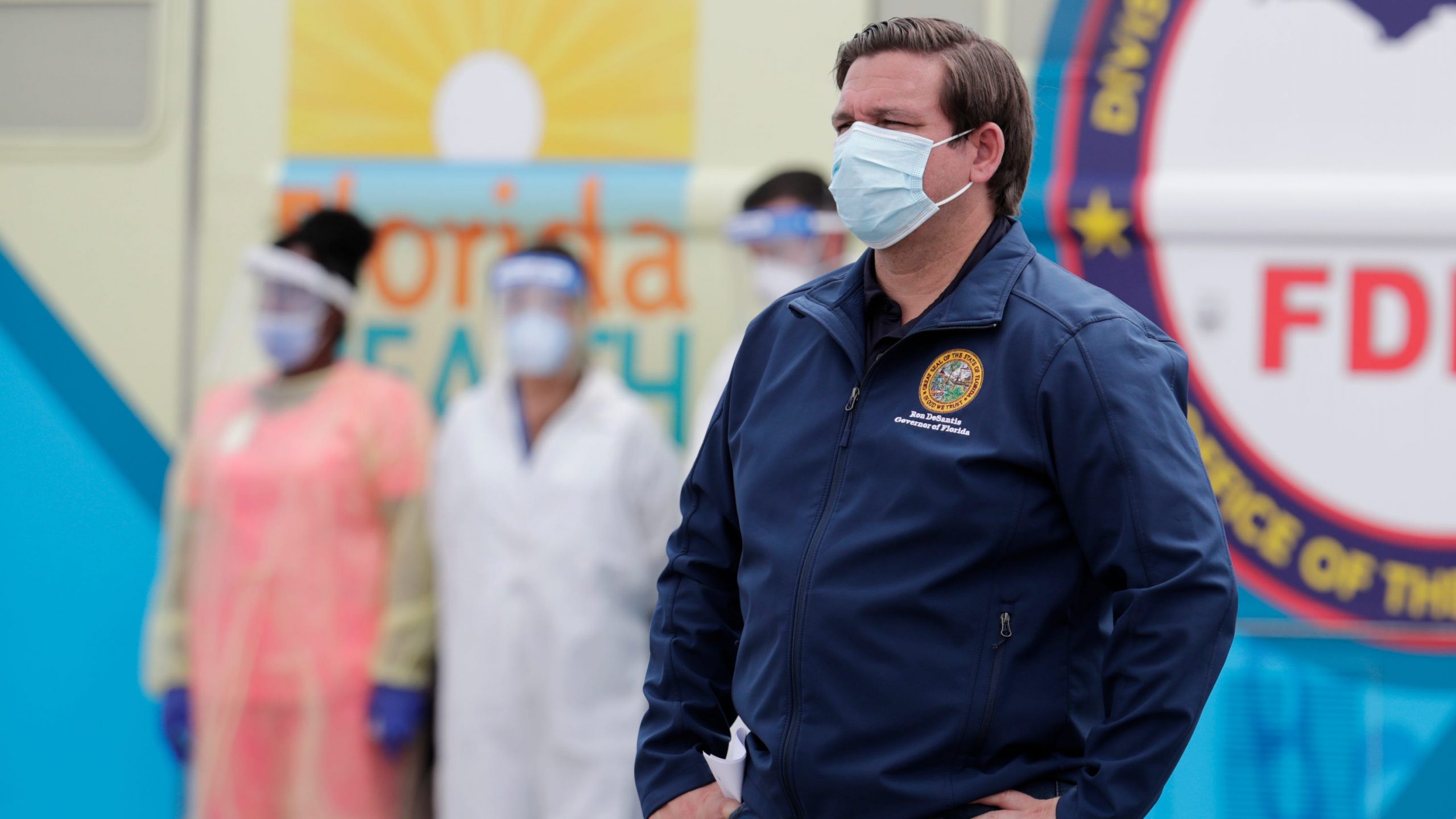 Gobernador de la Florida desestima repunte de coronavirus