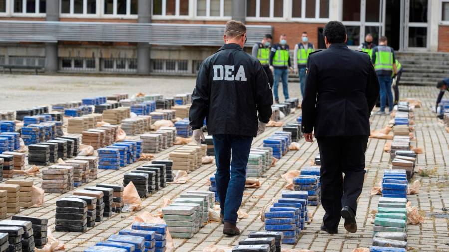 Así fue como la DEA ayudó a detener tres toneladas de cocaína enviadas a España desde Venezuela