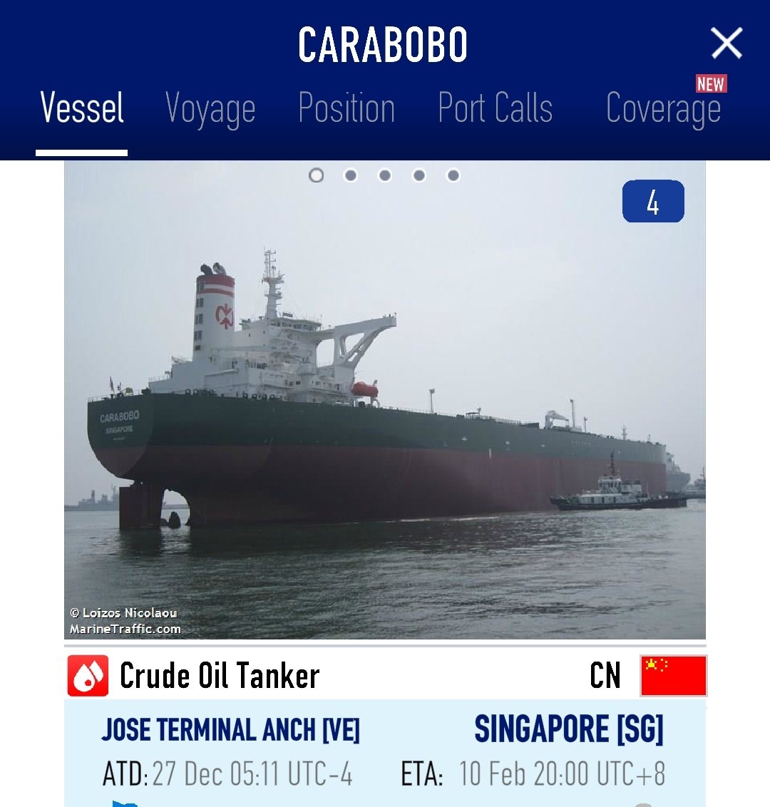 China usa buques embargados a PDVSA para sacar petróleo de Venezuela