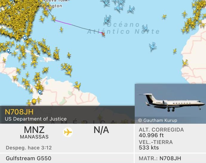 EEUU envía avión que trasladará a Alex Saab a Florida en los próximos días