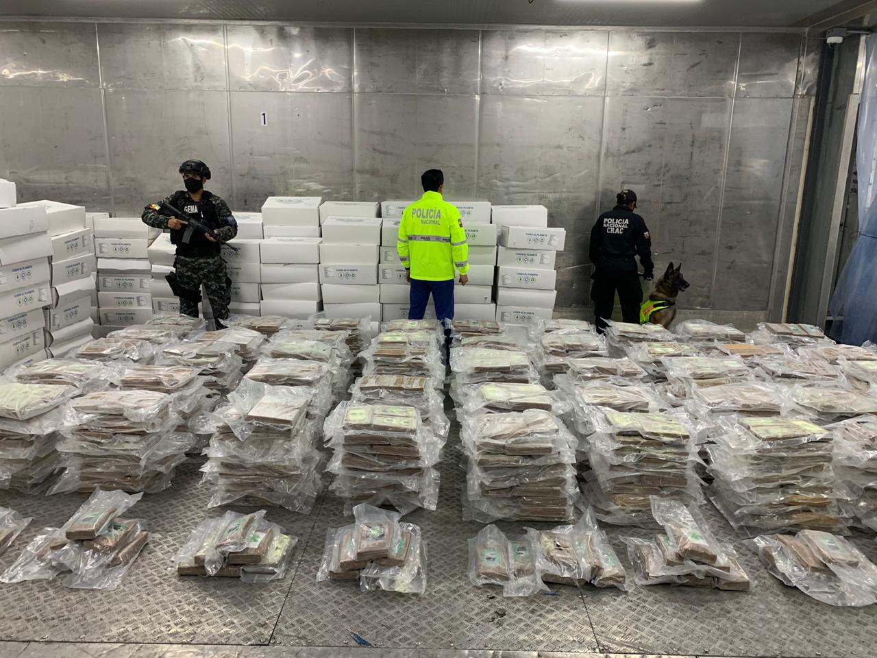 Comandante de la Policía admite que el tráfico de cocaína se apodera de Ecuador