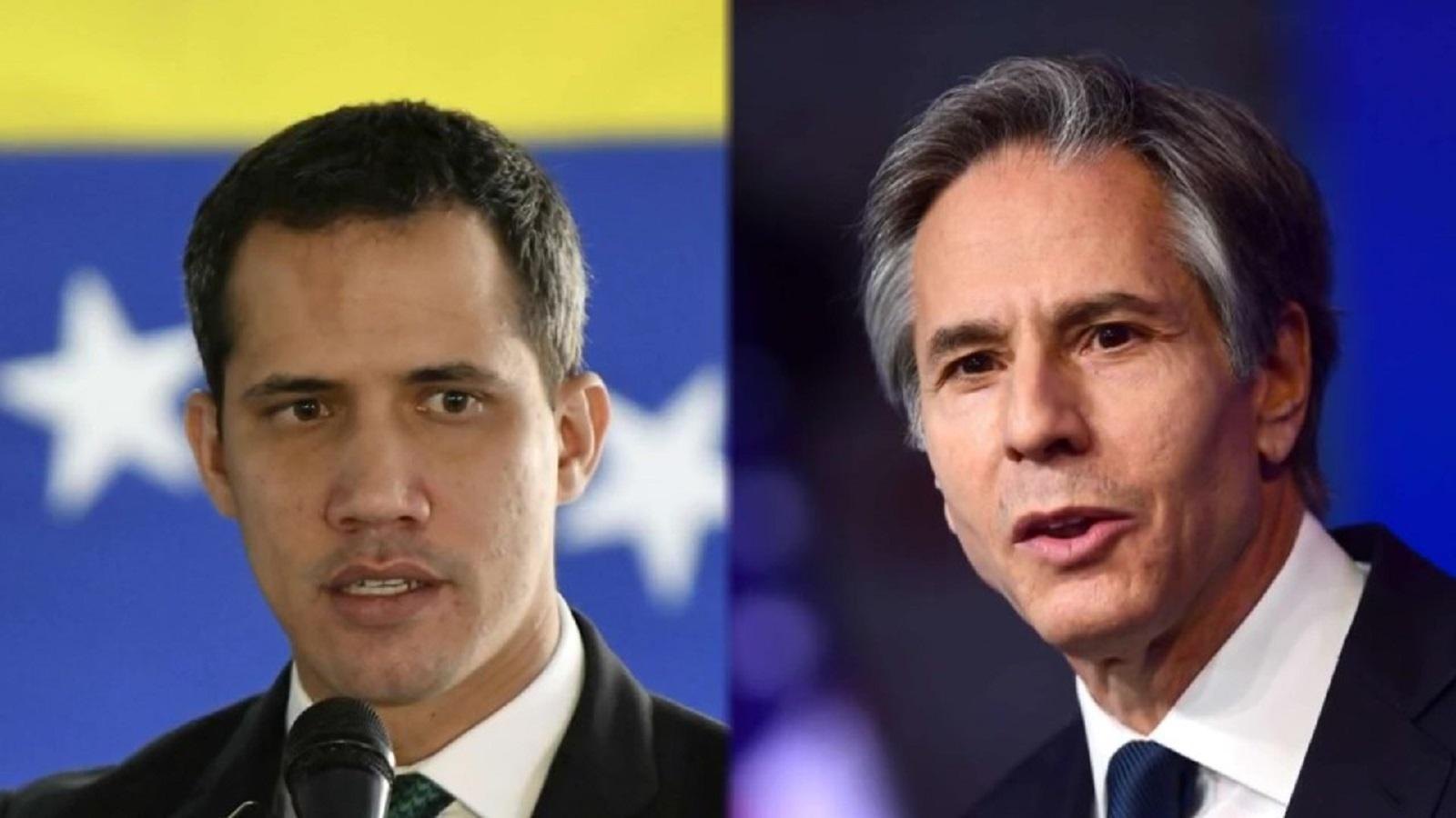 ¿De qué hablaron Antony Blinken y Juan Guaidó?