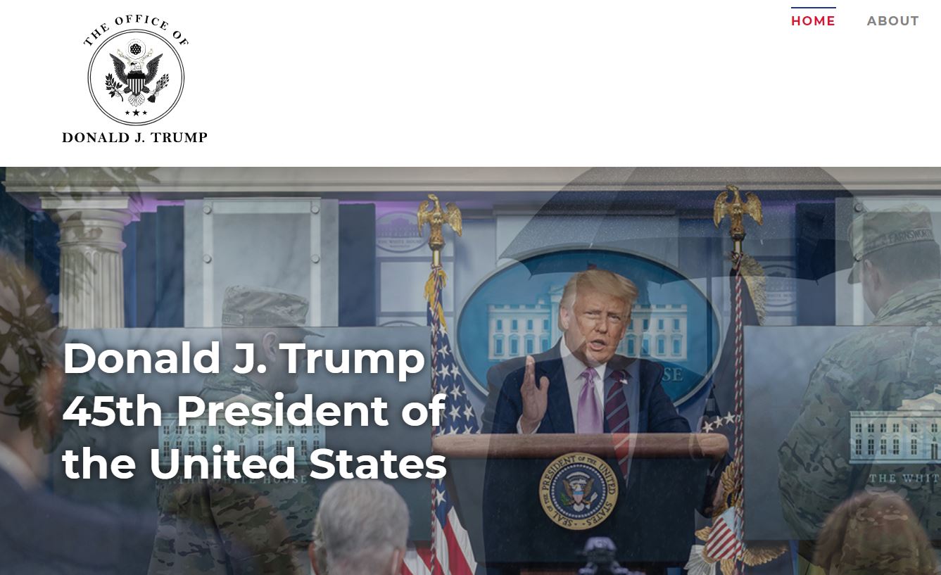 El expresidente Donald Trump lanza su nueva página personal