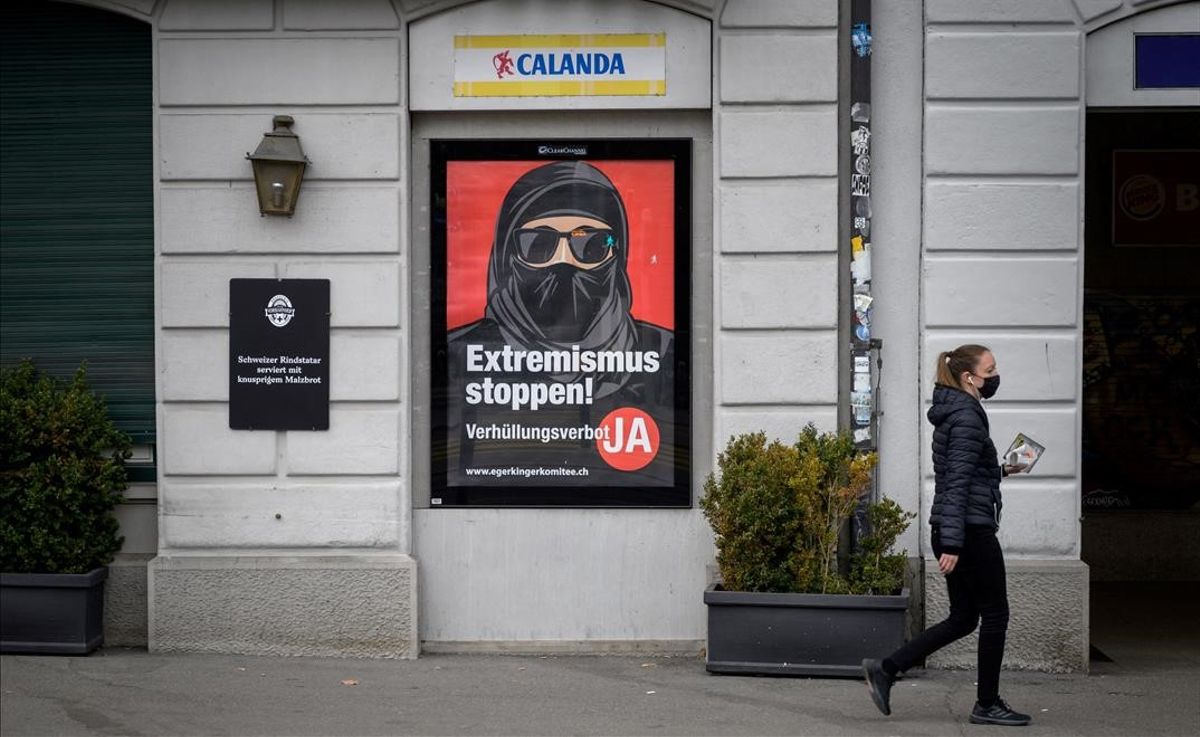 Prohibición del burka islámico divide a Suiza