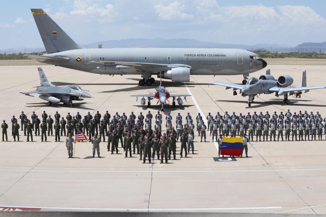 Los aviones de guerra EEUU vuelan a Colombia para un ejercicio militar con estándares de la OTAN