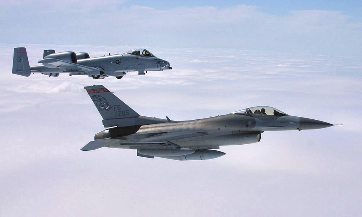 Los aviones de guerra EEUU que van a Colombia para un ejercicio militar