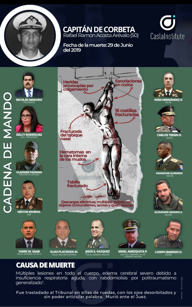 Asesinato del Capitán Acosta Arévalo vuelve a juicio en Venezuela