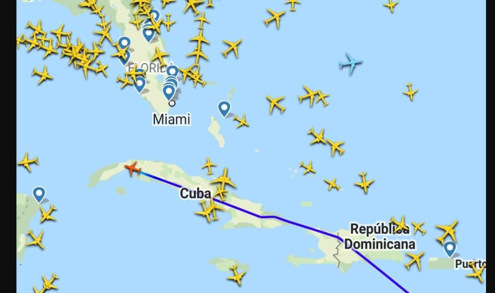 Los sospechosos vuelos que llegaron a La Habana desde México y Venezuela en medio de las protestas