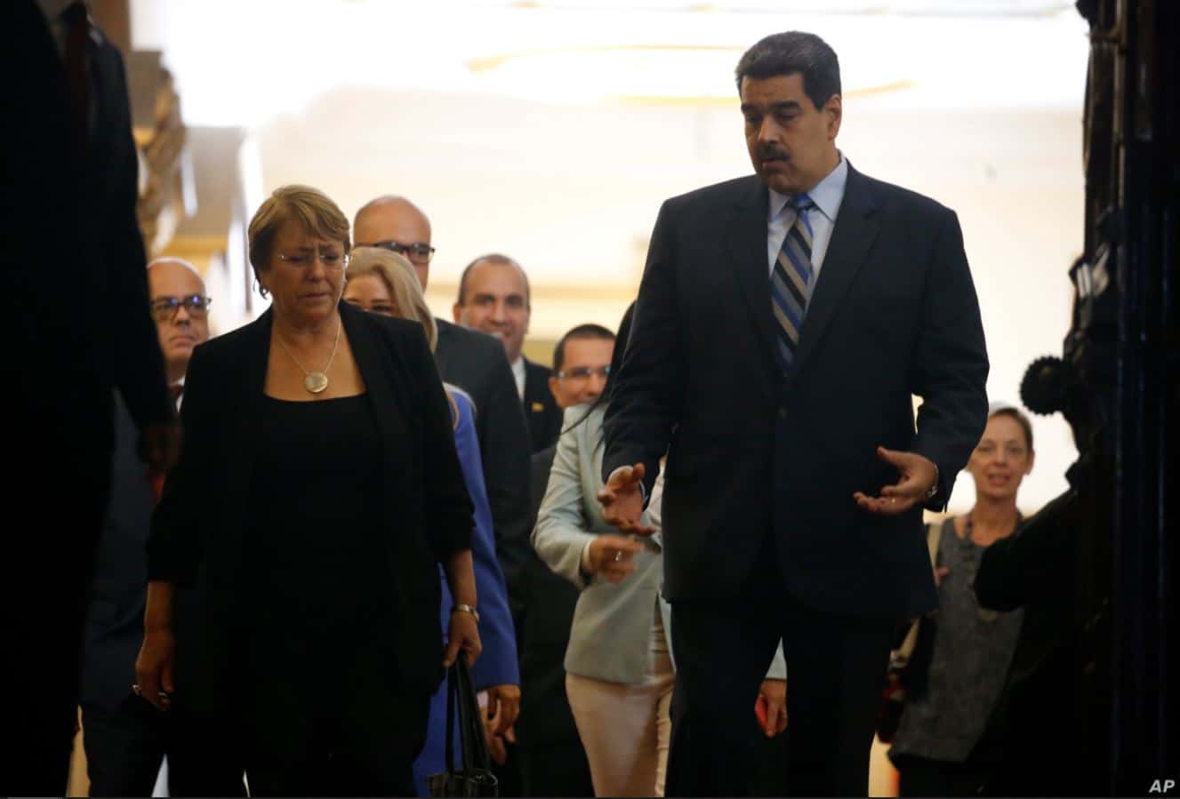 Bachelet dice que en Venezuela se amenaza a votantes y se siguen violando DDHH