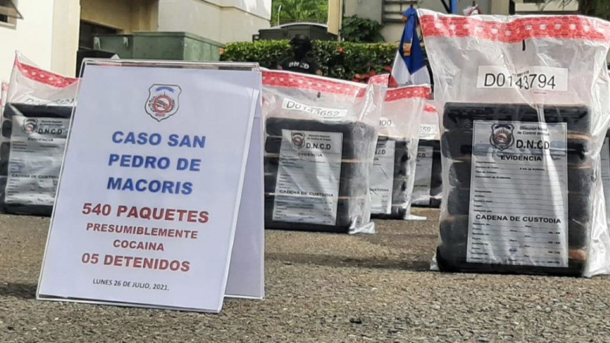 Cinco venezolanos fueron capturados con más de 500 paquetes de cocaína en República Dominicana
