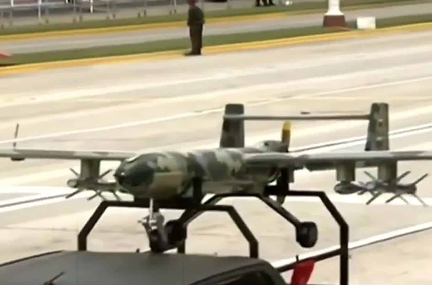 Los drones iraníes fueron la única novedad de otro desfile militar sin la presencia de Maduro
