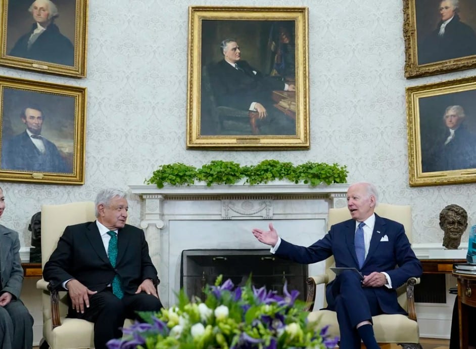 Presidente de México confronta y regaña a Biden en la Casa Blanca