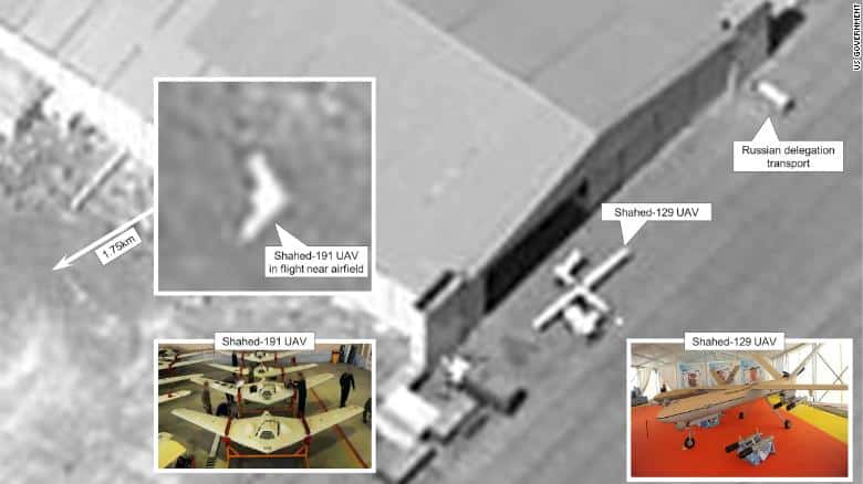 Rusos inician el entrenamiento con drones iraníes