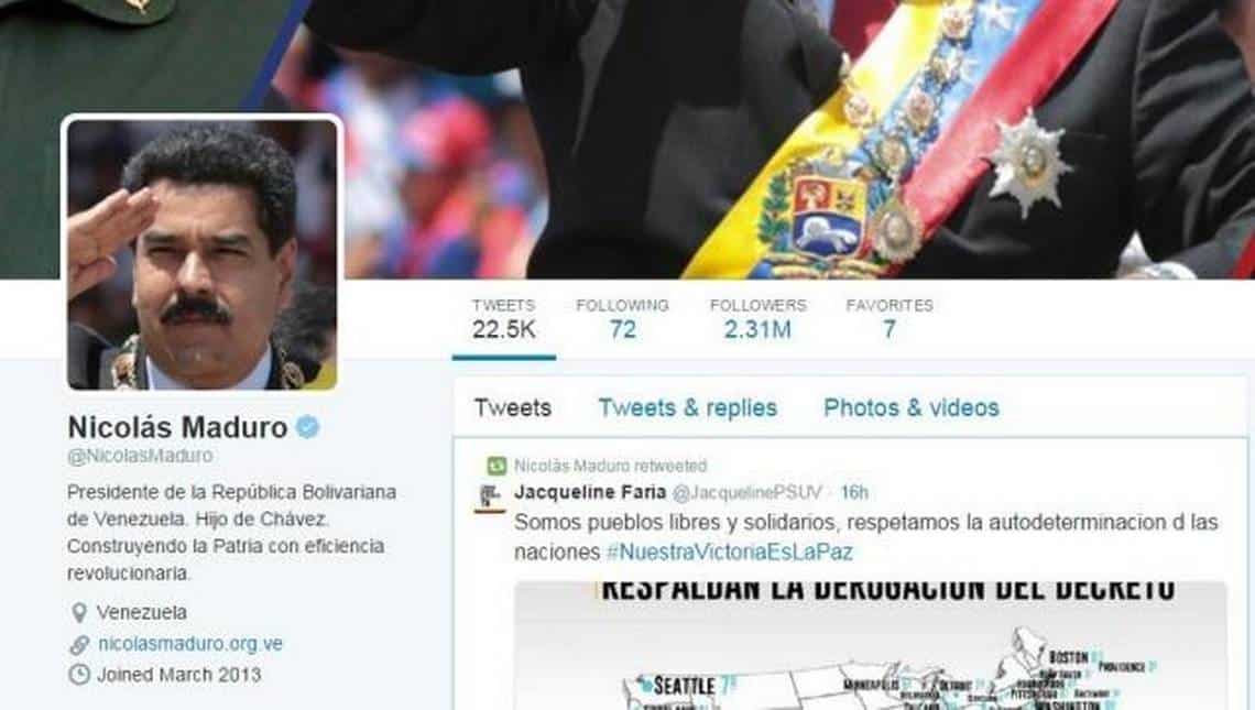 Por qué un influyente exfuncionario de la Casa Blanca exige a Twitter que elimine cuenta de Nicolás Maduro