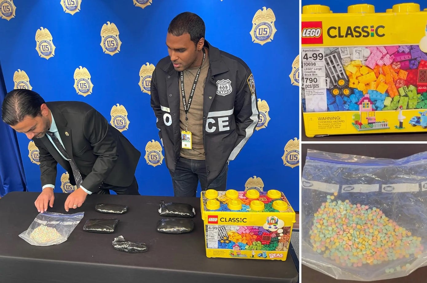 La DEA realiza la mayor incautación de fentanilo dentro de cajas de Legos en Nueva York
