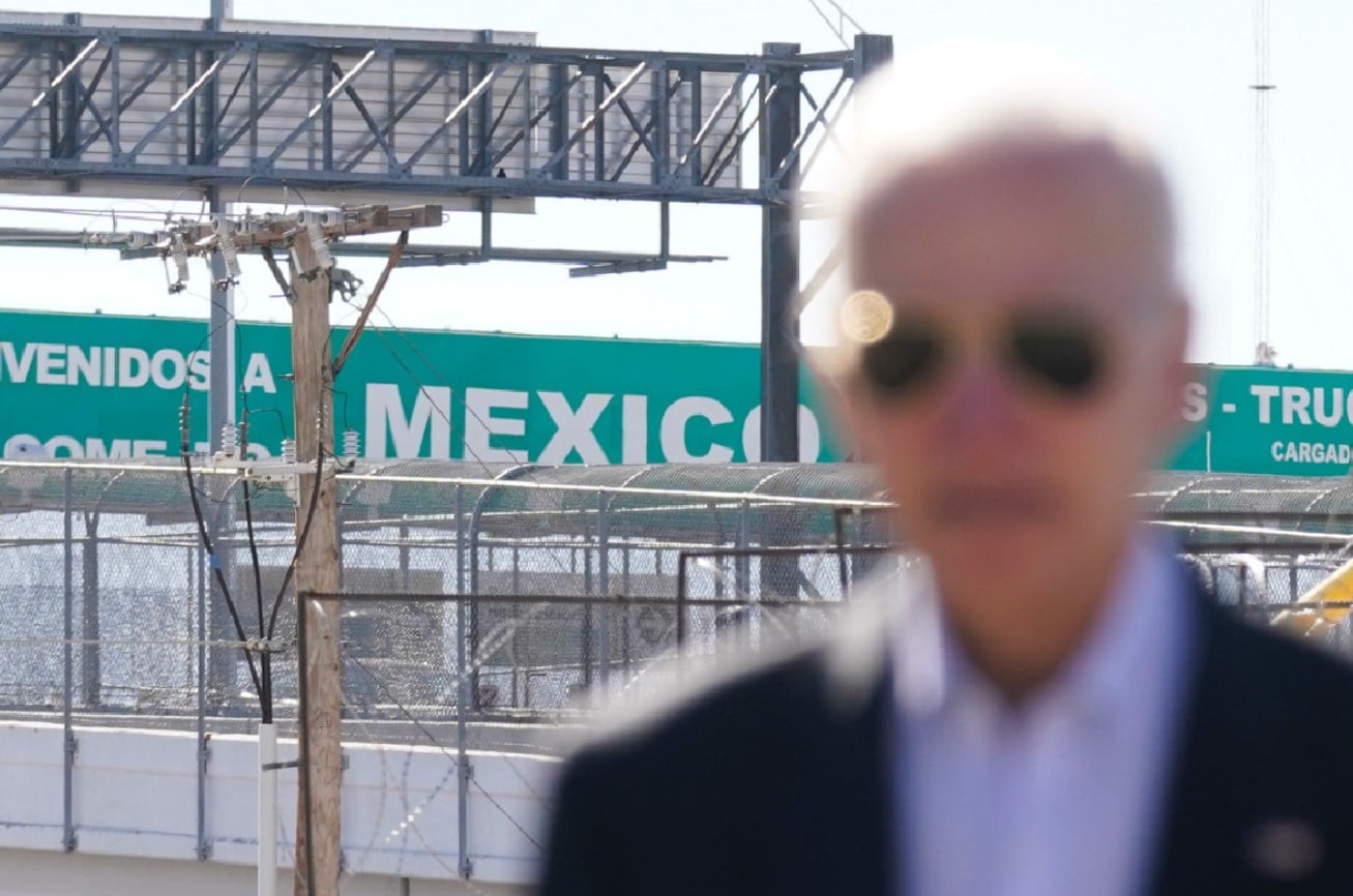 Biden fue a la frontera pero no tuvo contacto con los migrantes