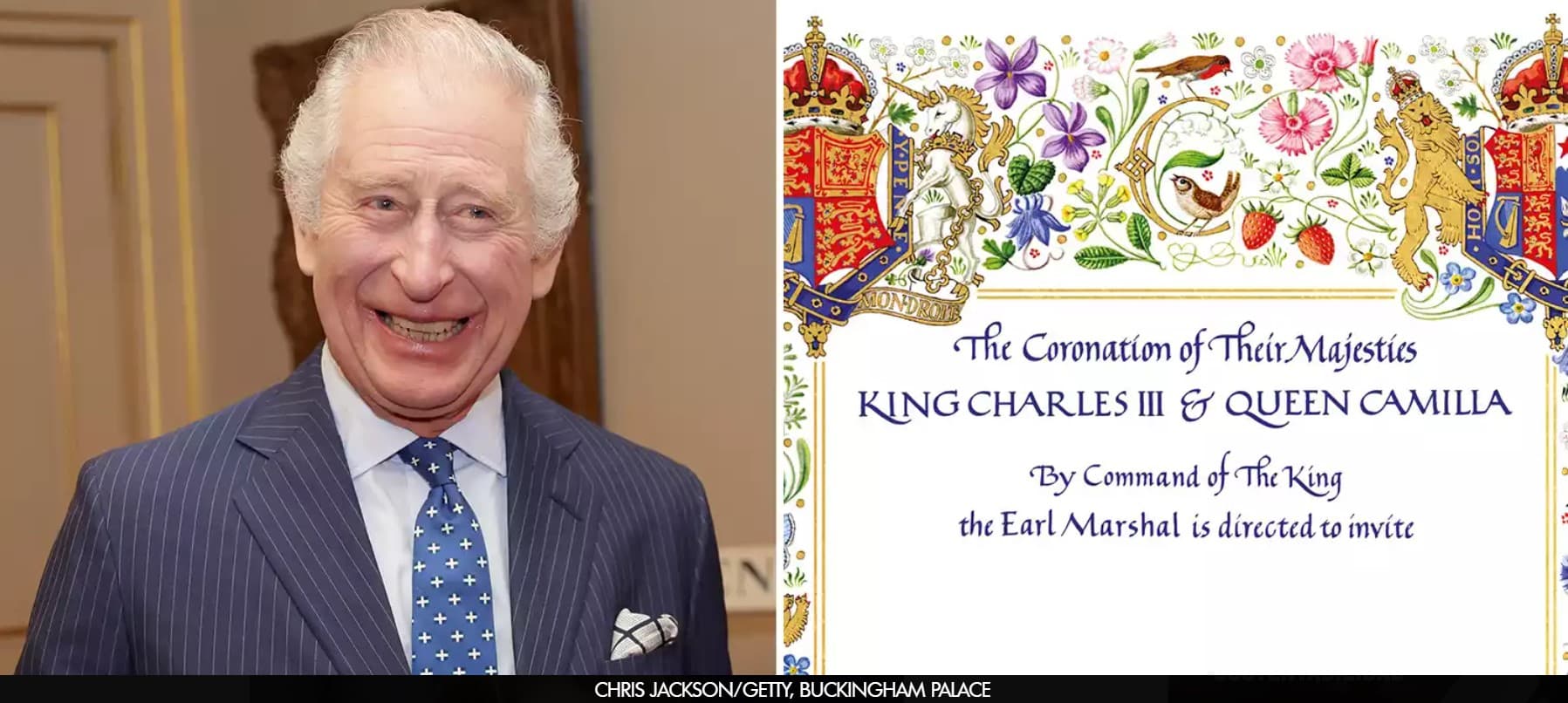 Los simbólicos mensajes secretos en la invitación de la coronación del Rey Carlos
