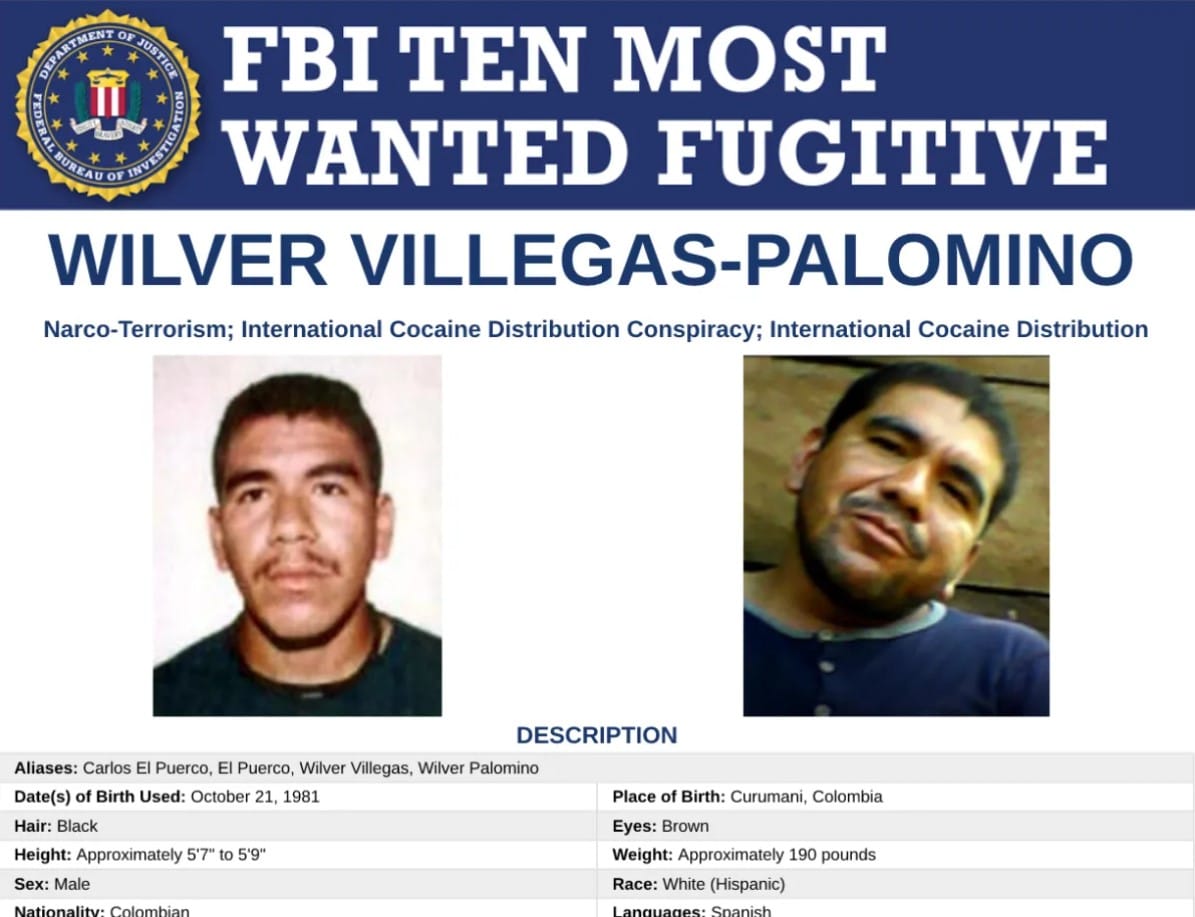 Terrorista de guerrilla socia de Maduro entró a los diez más buscados del FBI