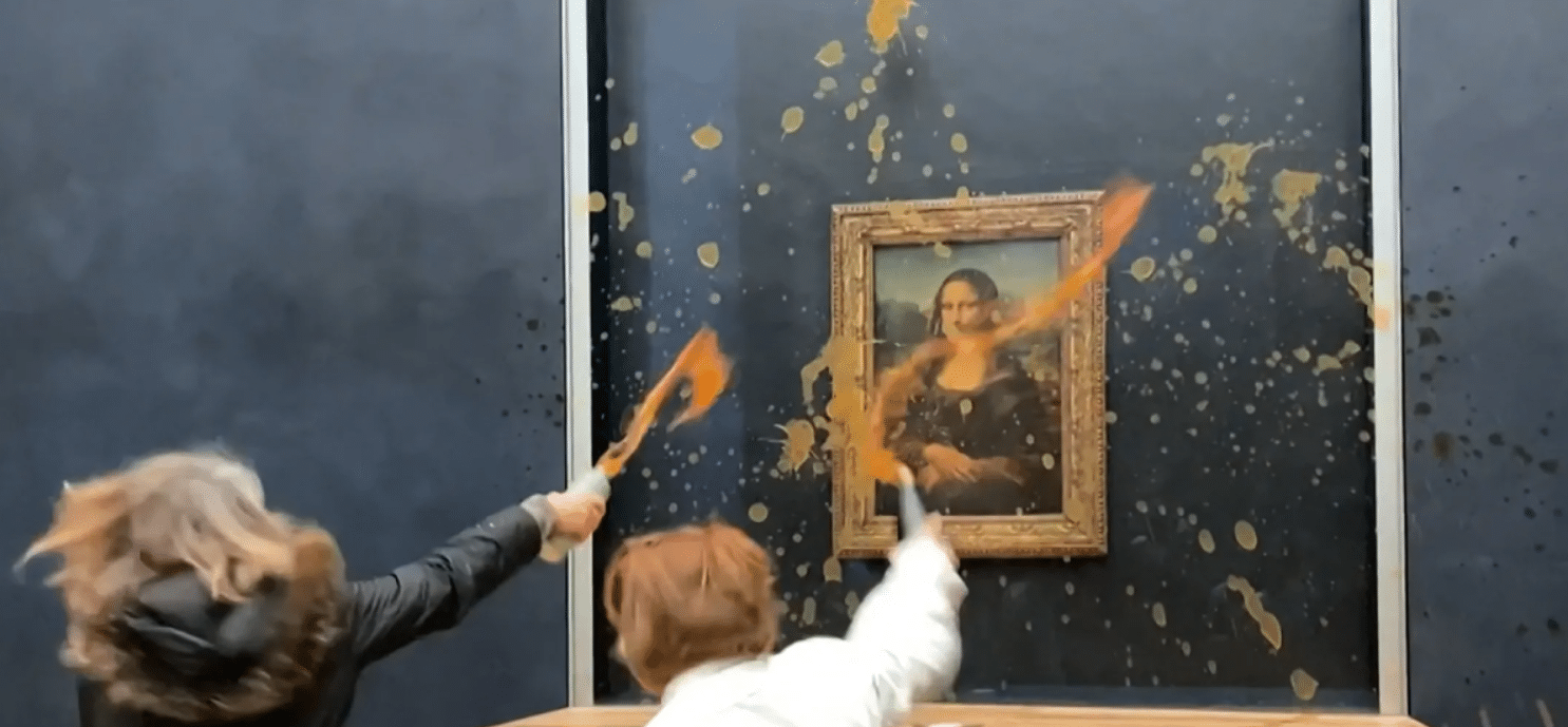 VIDEO: Por qué activistas ambientales lanzaron sopa a la Mona Lisa
